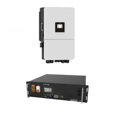 Kit Invertor Deye 6kW Trifazat SUN-6K-SG05LP3-EU-SM2 + Acumulator V-TAC 5.12kWh